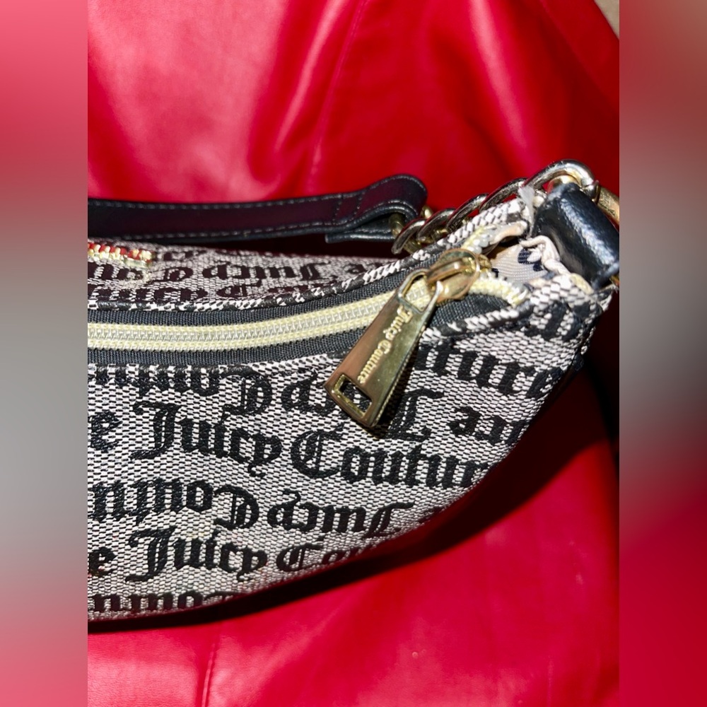 Juicy Couture Black & Gray Shoulder Bag. EUC - Picture 7 of 11